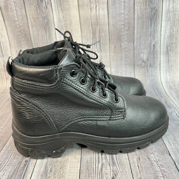 Thorogood Black Leather Boots Plain Toe Chukka 534-6906 Men's 6 US Women’s 7.5 - Picture 2 of 9